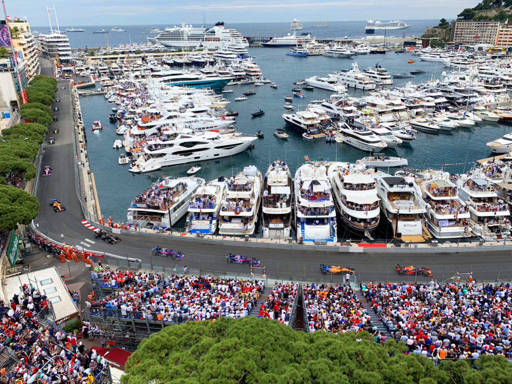 yachts in monaco grand prix